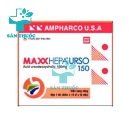Maxxhepa urso 100 Ampharco USA - Thuốc điều trị sỏi túi mật cholesterol